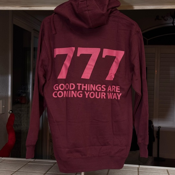 Yours Truly Tops - Yours Truly “777” Hoodie 👼✨Angel Numbers. Rare. Phora
Size M